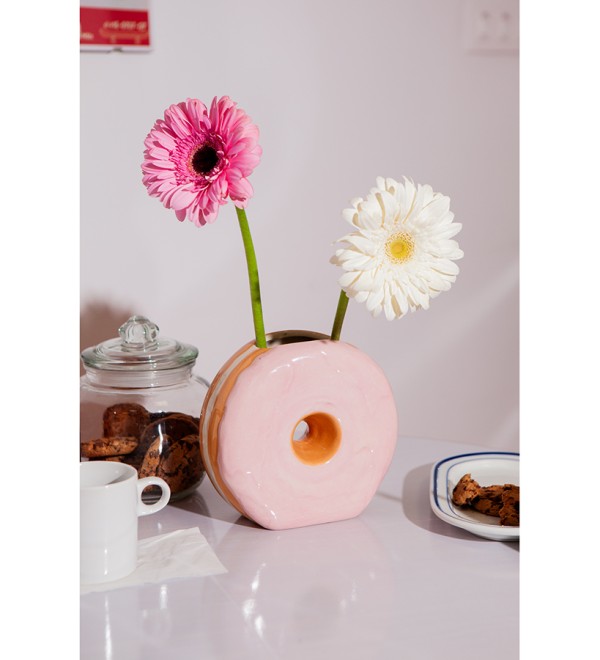 Ваза для цветов fast food, donut, 16 см