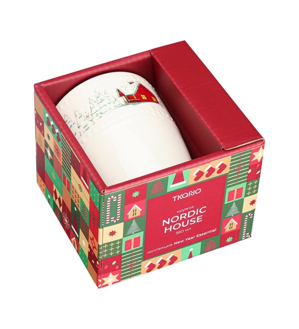 Кружка nordic house из коллекции new year essential, 360 мл