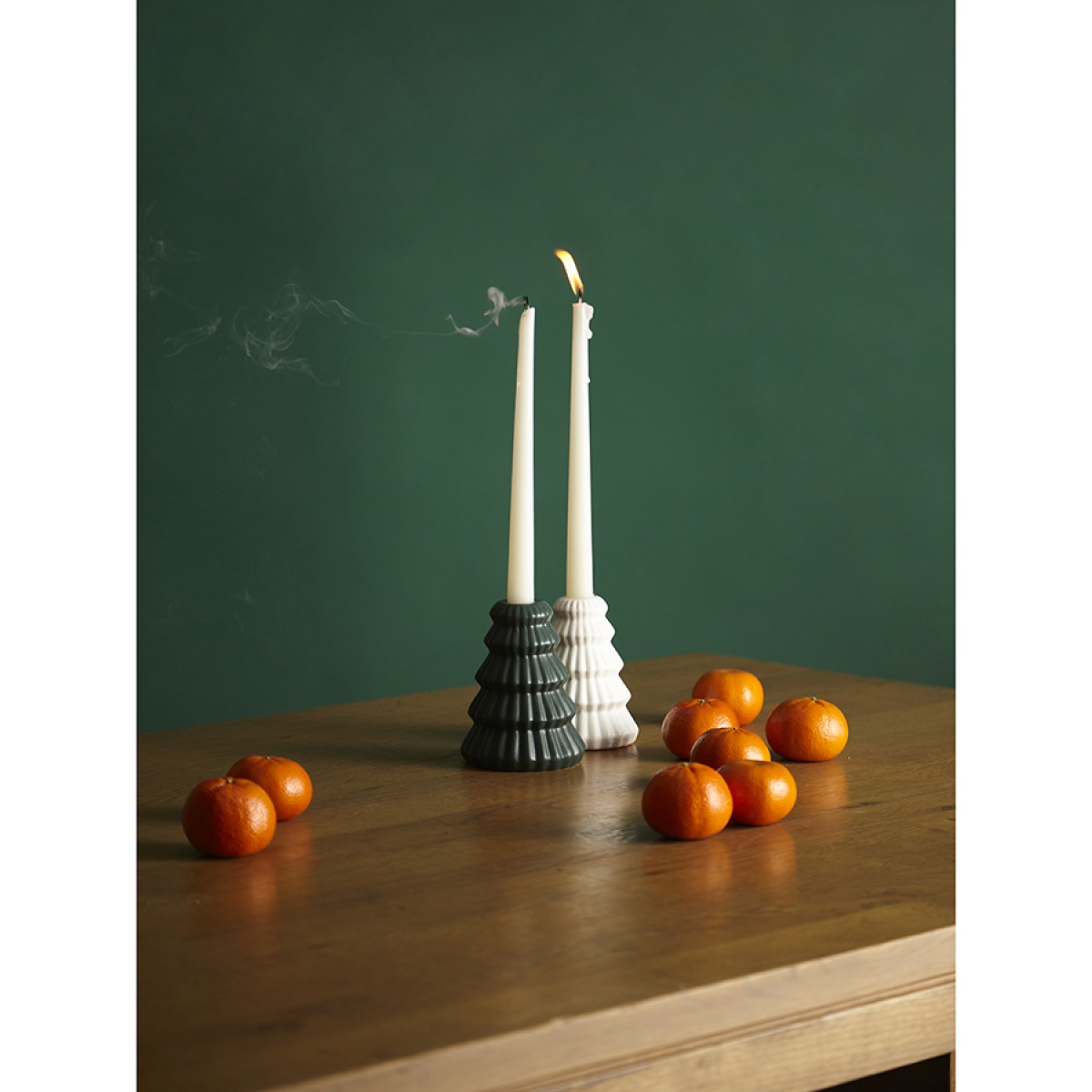 Подсвечник nordic mood белого цвета из коллекции new year essential, 11,5 см