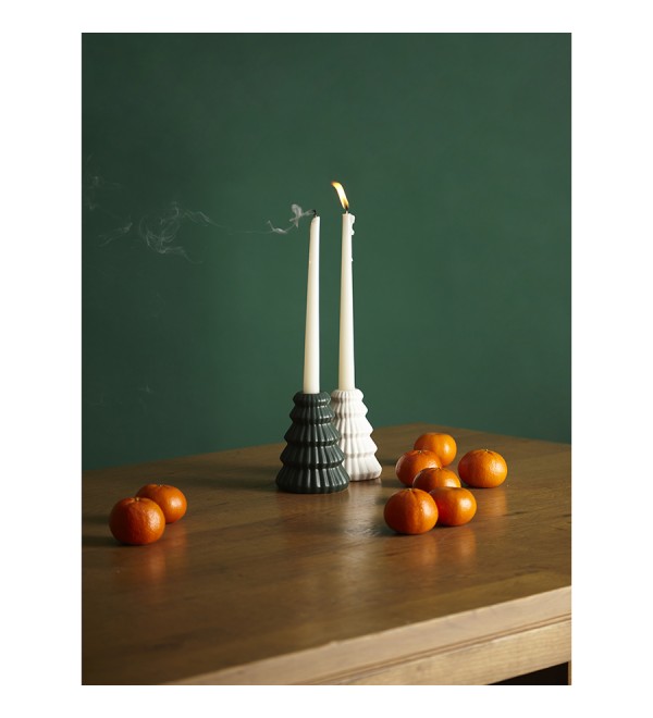 Подсвечник nordic mood белого цвета из коллекции new year essential, 11,5 см