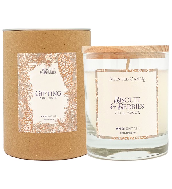 Свеча ароматическая gifting, bisquit&berries, 40 ч
