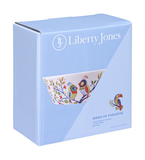 Набор салатников love birds из коллекции birds of paradise в подарочной упаковке,  350 мл, 2 шт.