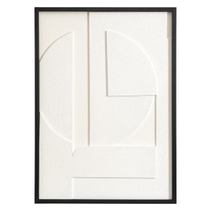 Панно декоративное с эффектом 3d minimalism, с черной рамой, 50х70 см