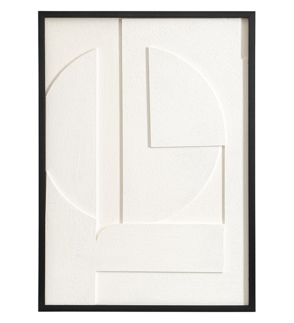 Панно декоративное с эффектом 3d minimalism, с черной рамой, 50х70 см