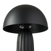 Лампа настольная texture sleek, D24х37 см, черная