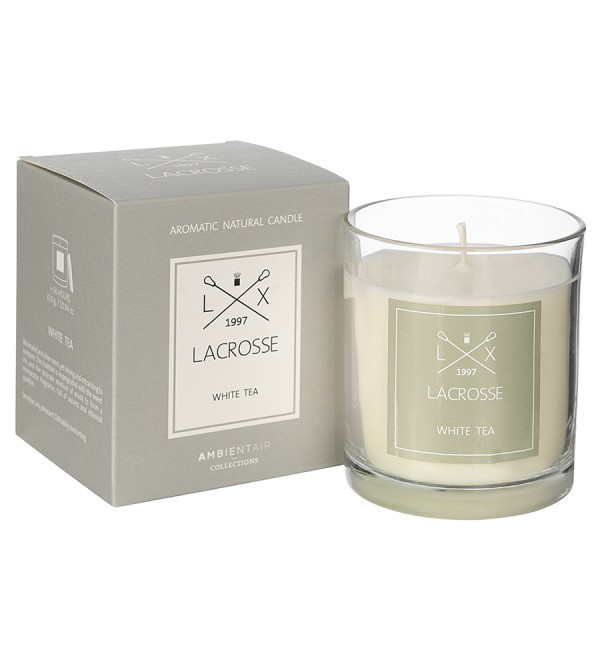 Свеча ароматическая lacrosse, white tea (новая), 60 ч