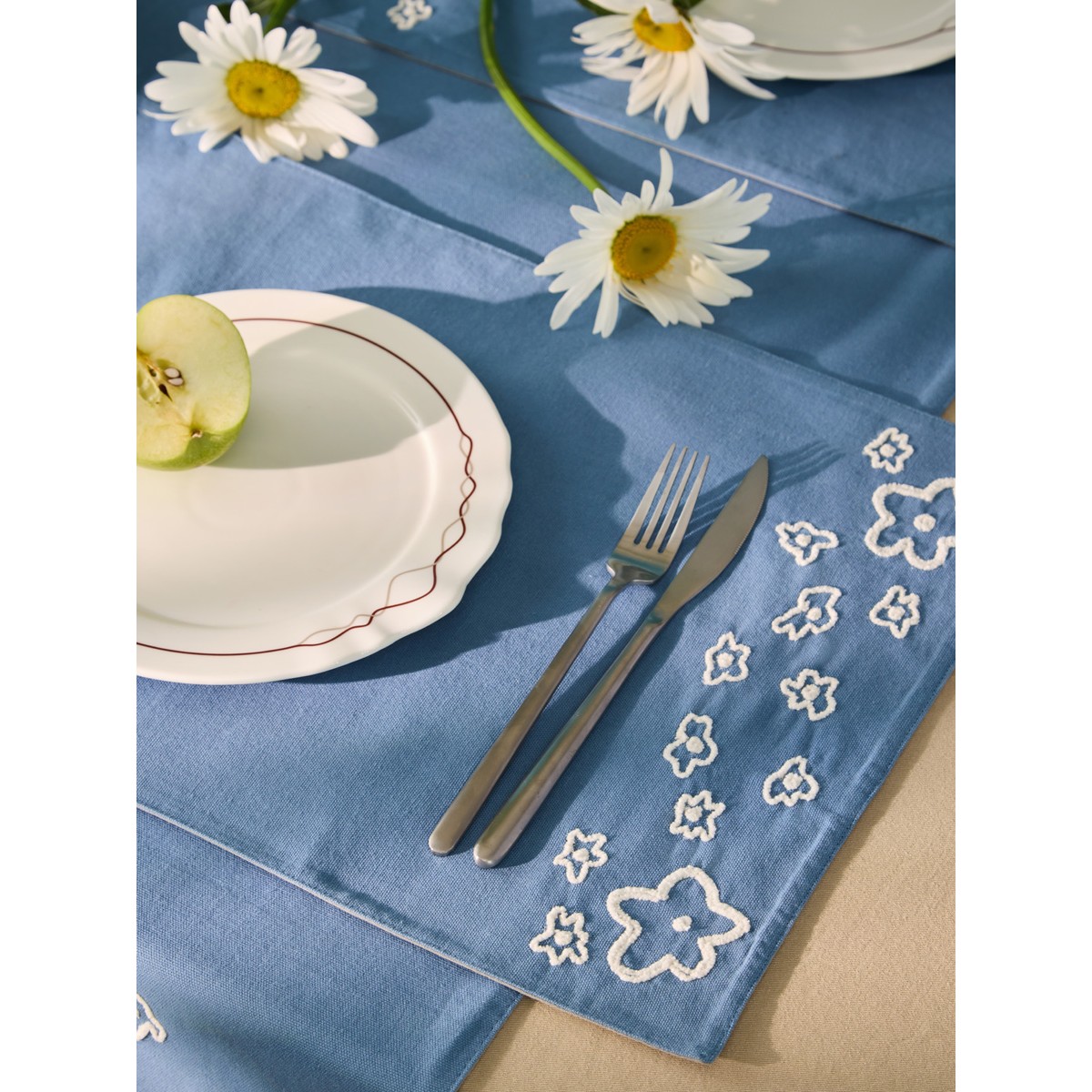Салфетка под приборы Незабудки из коллекции ethnic, 33х48 см