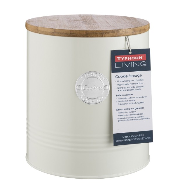 Емкость для печенья living кремовая 3,4 л