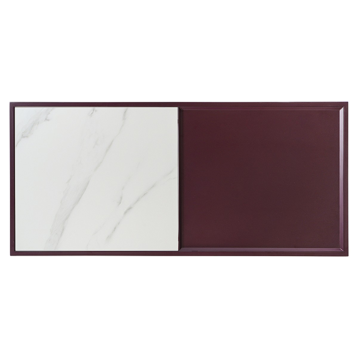 Столик журнальный mayen, 110х50 см, белый/сливовый