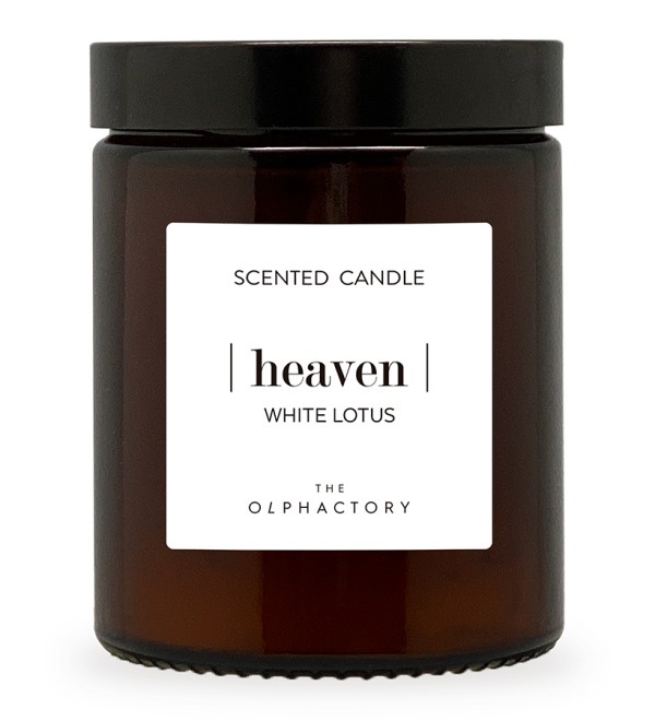 Свеча ароматическая the olphactory, heaven, white lotus, 30 ч