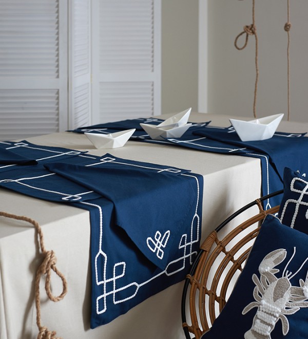 Салфетка под приборы navy story из коллекции sea treasures, 33х48 см