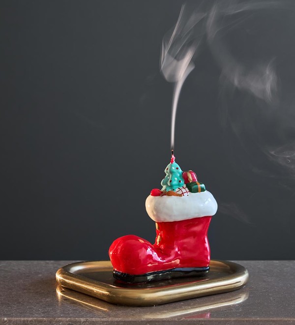 Свеча декоративная festive stocking из коллекции new year essential, 12,5 см