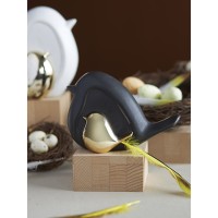 Декор из фарфора black birdie из коллекции essential, 14,5х6x10 см
