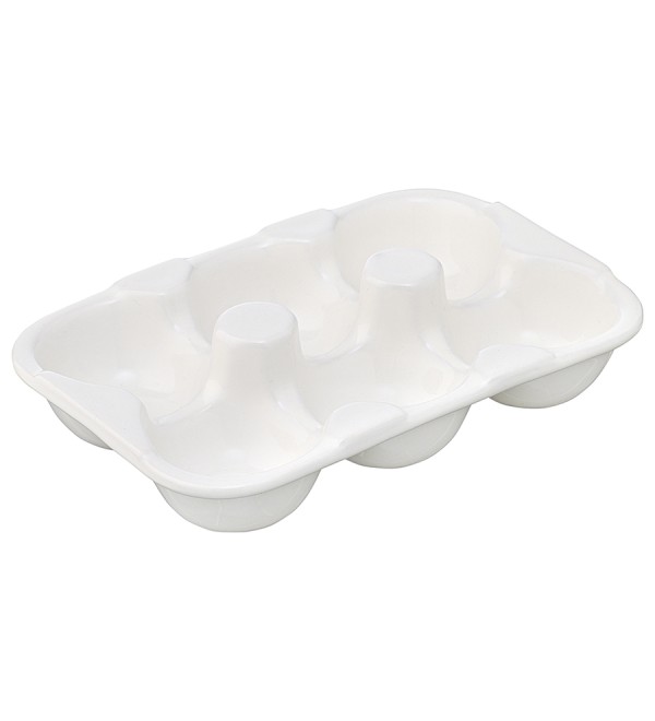 Подставка для яиц simplicity, 18,6х12,4 см, белая