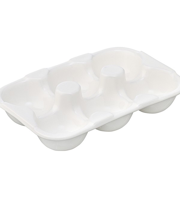 Подставка для яиц simplicity, 18,6х12,4 см, белая