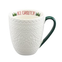 Набор из двух кружек winter embroidery из коллекции new year essential, 410 мл