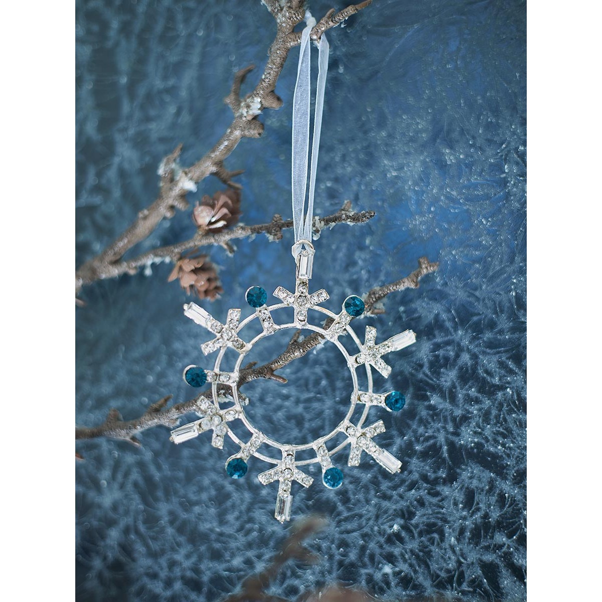 Набор елочных украшений christmas diamonds из коллекции new year essential, 4 шт.