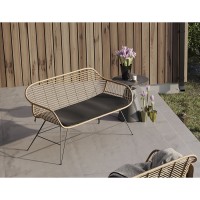 Кушетка vetle bent, 125х68х81 см, ротанг