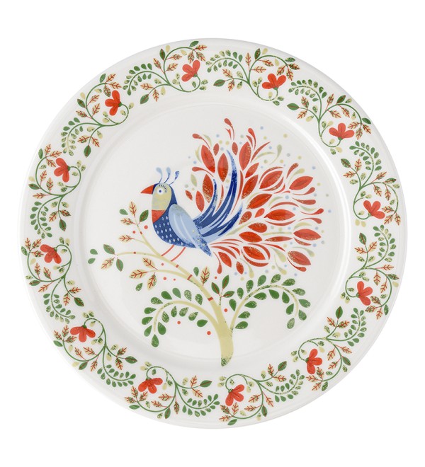Набор тарелок fantail bird из коллекции birds of paradise в подарочной упаковке, D21 см, 2 шт.