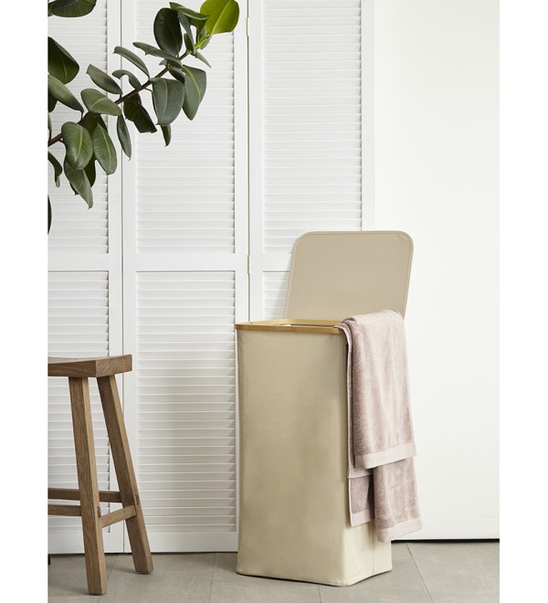 Корзина для белья neat tall, 41х35х74 см, молочная