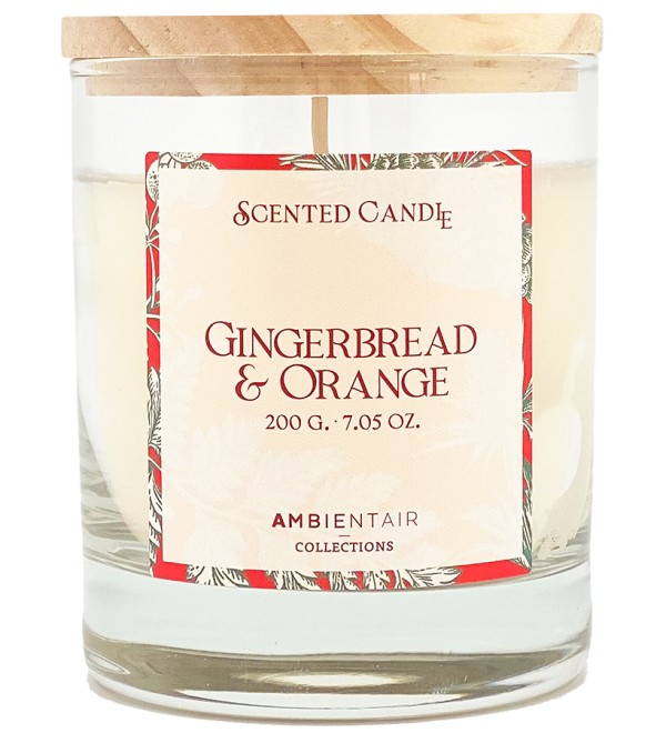 Свеча ароматическая gifting, gingerbread&orange, 40 ч