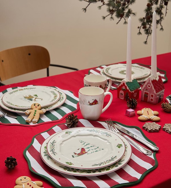Скатерть из хлопка из коллекции new year essential, 170х250 см