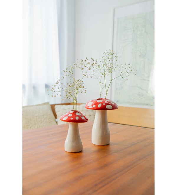 Ваза для цветов amanita, 19 см