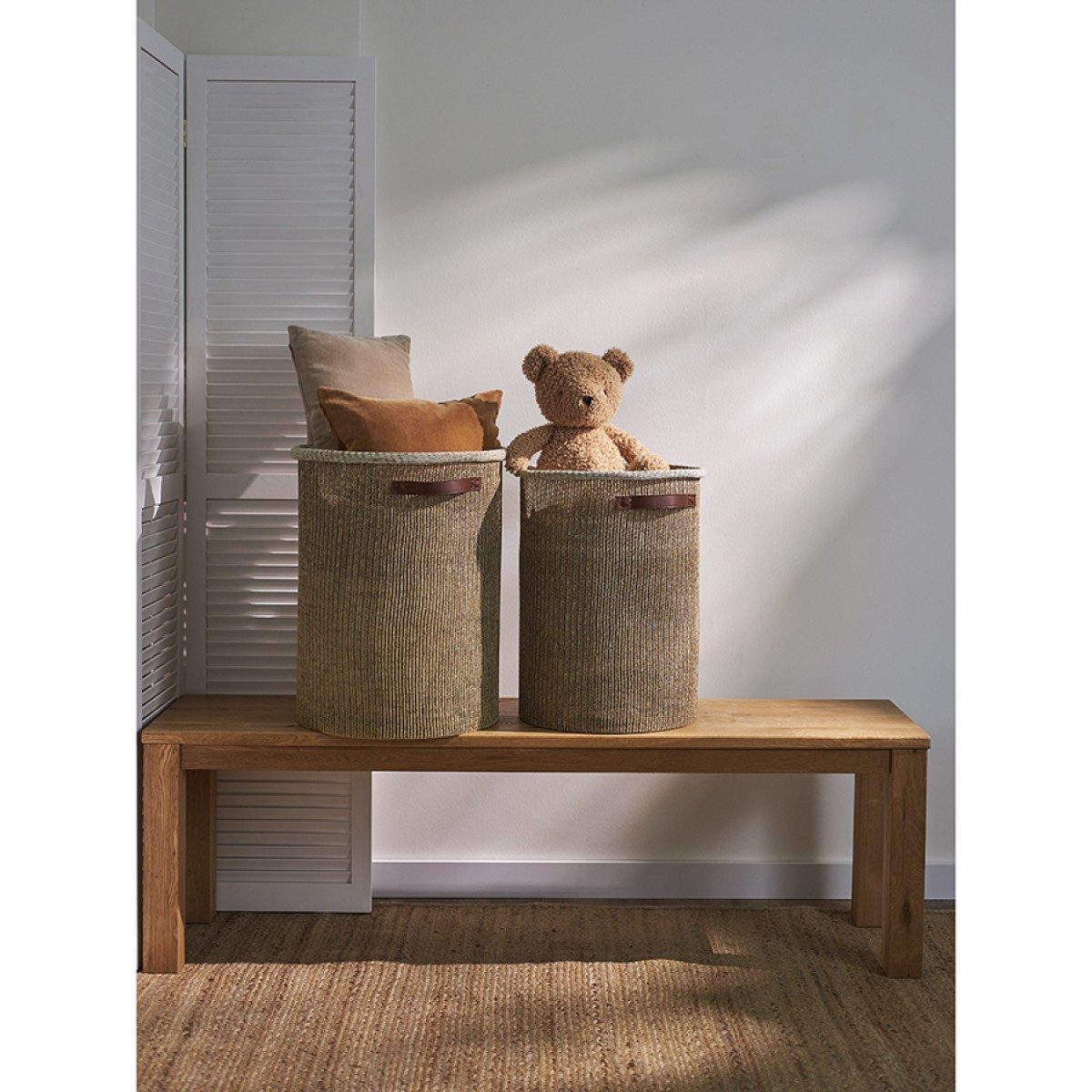 Корзина для хранения sustainable collection, D37х52 см, бежевая