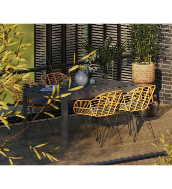 Стул vetle bent, ротанг