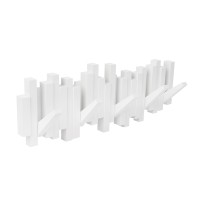 Вешалка настенная sticks, 49,3 см, белая, 5 крючков