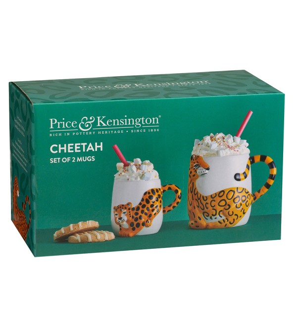 Набор из 2 кружек cheetah, 405 мл и 195 мл
