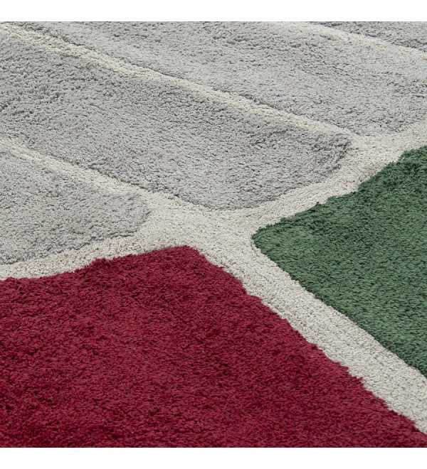Ковер из хлопка с рисунком tea plantation из коллекции terra, 160х230 см