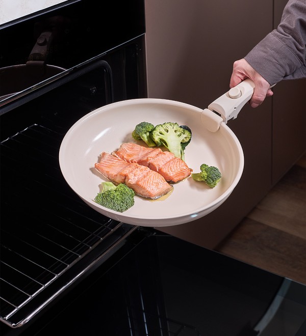 Ручка съемная для набора посуды smart ceramic, молочная