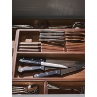 Органайзер для столовых приборов с держателем для ножей bambox, 30х38 см