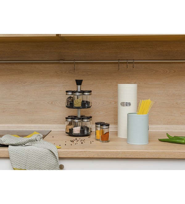 Набор из 12 банок для специй с подставкой scented jar, 100 мл
