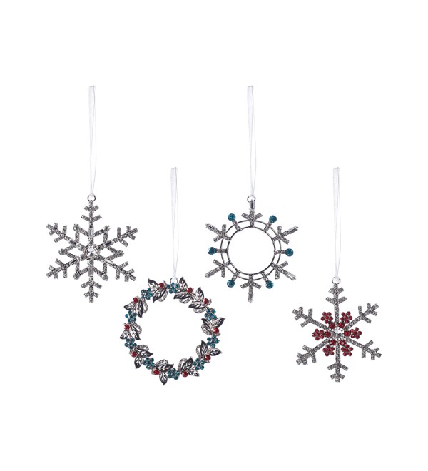 Набор елочных украшений christmas diamonds из коллекции new year essential, 4 шт.