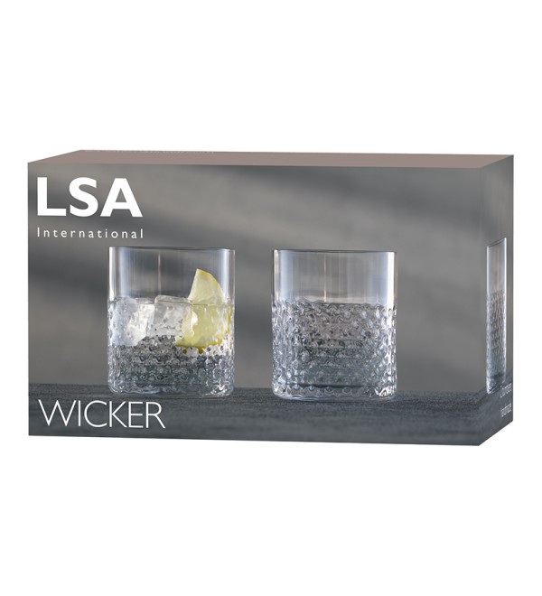 Набор низких стаканов wicker, 330 мл, 2 шт.