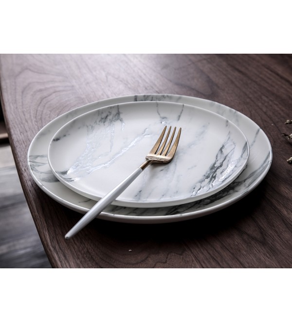 Набор тарелок marble, D26 см, 2 шт.