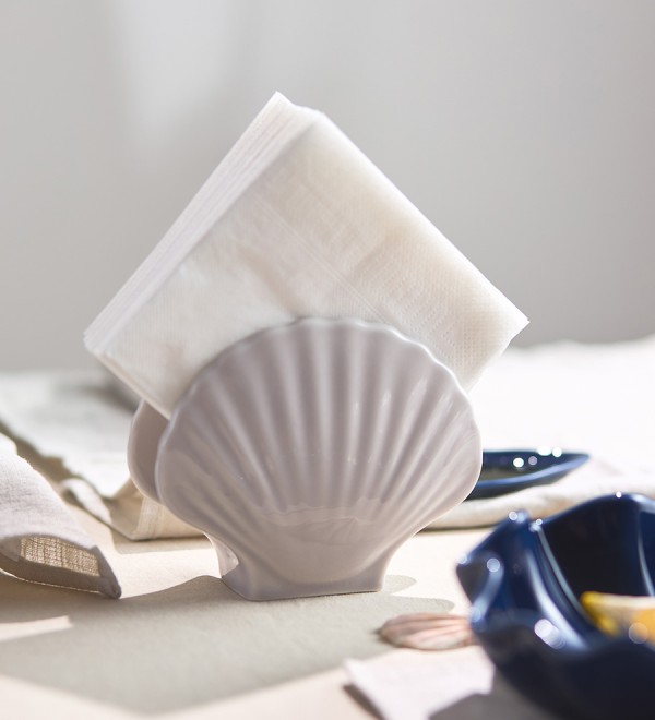 Салфетница pearl серого цвета из коллекции sea treasures