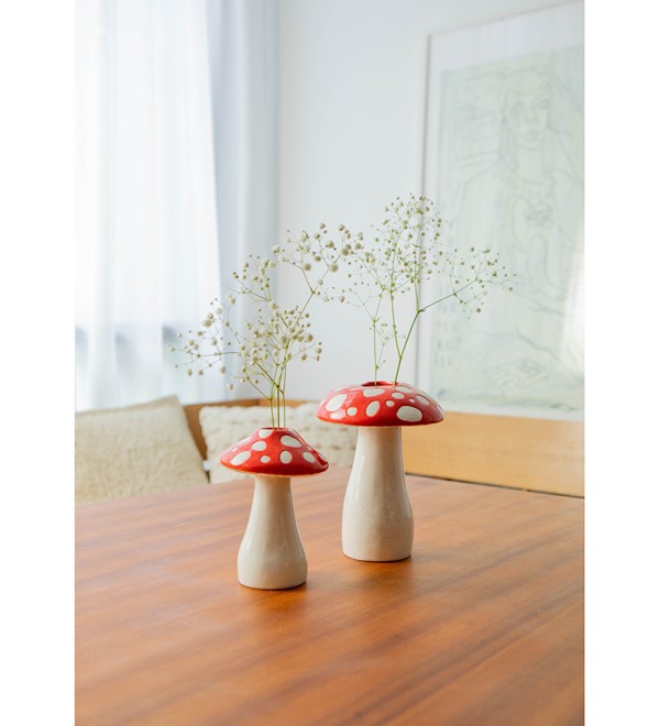 Ваза для цветов amanita, 15 см