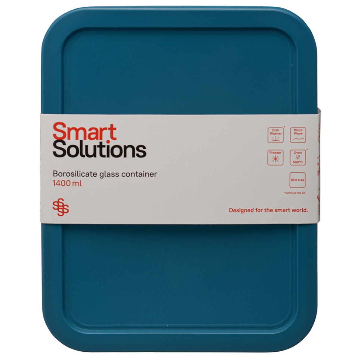Контейнер для запекания и хранения smart solutions, 1400 мл, темно-синий