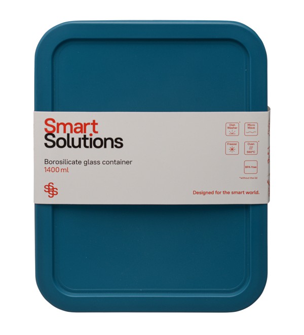 Контейнер для запекания и хранения smart solutions, 1400 мл, темно-синий