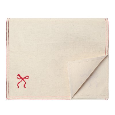 Дорожка на стол fancy bows бежевого цвета из коллекции essential, 45x150 см