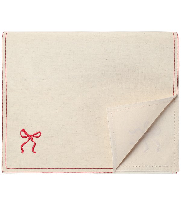 Дорожка на стол fancy bows бежевого цвета из коллекции essential, 45x150 см