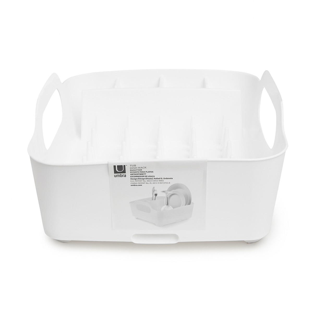 Сушилка для посуды tub, белая