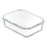 Контейнер для запекания и хранения прямоугольный click glass, 1 л, зеленый