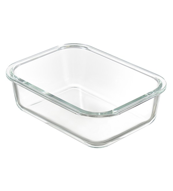Контейнер для запекания и хранения прямоугольный click glass, 1 л, зеленый