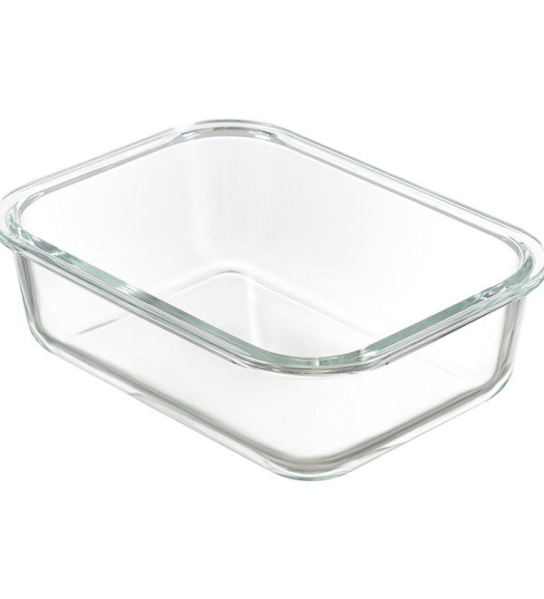Контейнер для запекания и хранения прямоугольный click glass, 1 л, зеленый