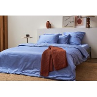 Комплект постельного белья из премиального сатина сиреневого цвета из коллекции essential, 150х200 см