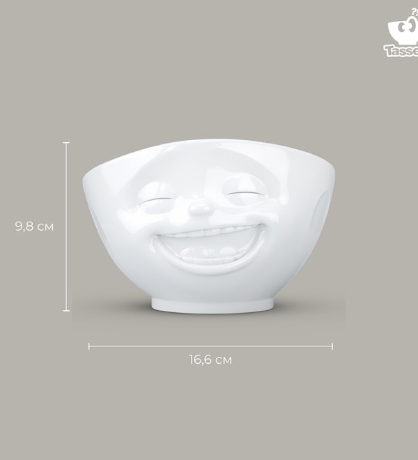 Чаша laughing, 500 мл, белая
